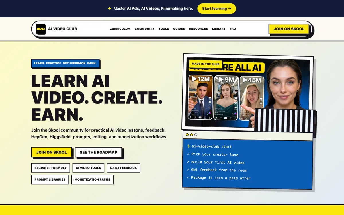 AI Video Club — aivideoclub.space